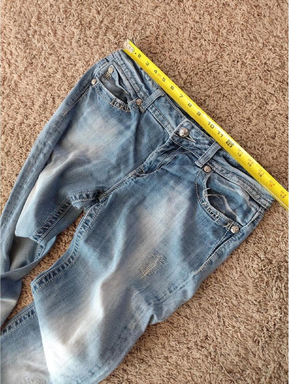 Miss Me Bootcut Mid Waist Jeans Women's Blue Size 32 - Picture 7 of 12